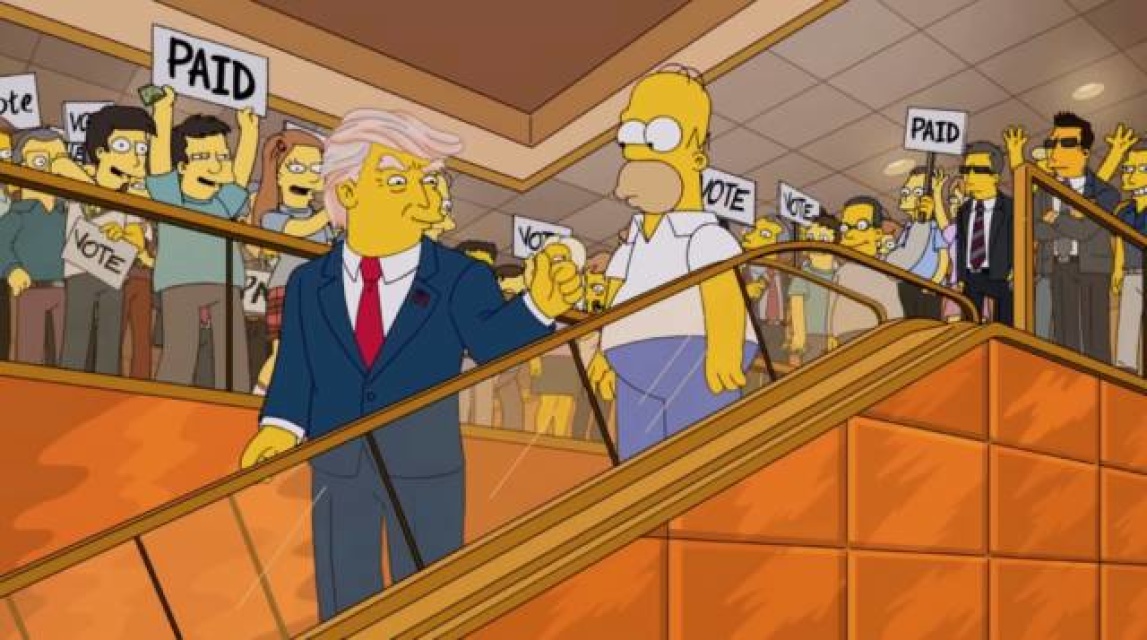 Animated series “The Simpson” predicted by Joe Biden