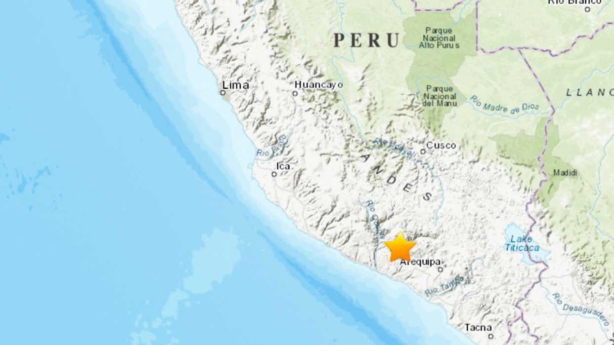 Un sismo de magnitud 6 0 sacude el sur de Perú