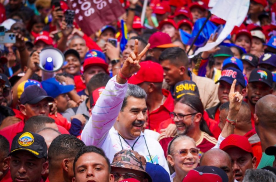 Presidente Nicol S Maduro Encabez Masiva Marcha De Los Trabajadores