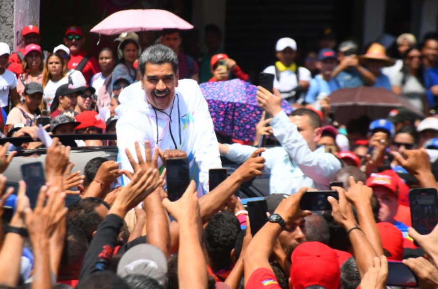 Presidente Nicol S Maduro Encabez Masiva Marcha De Los Trabajadores