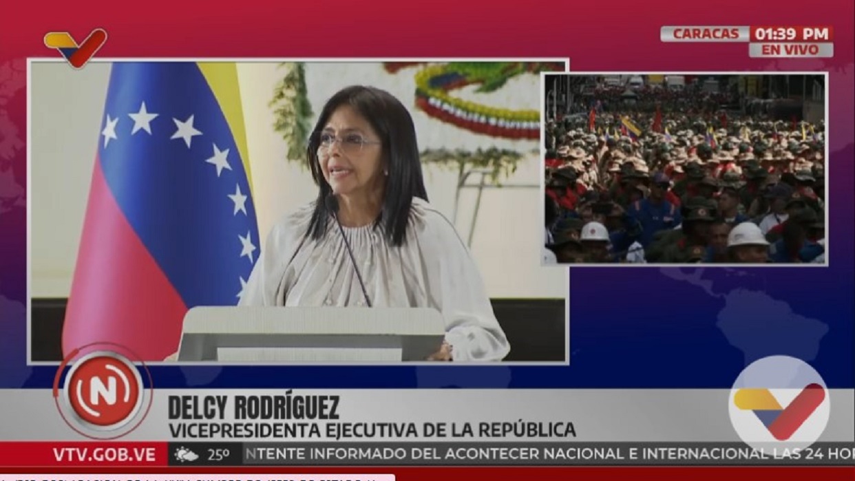 Vicepresidenta Delcy Rodr Guez Rindi Honores Al Libertador Sim N