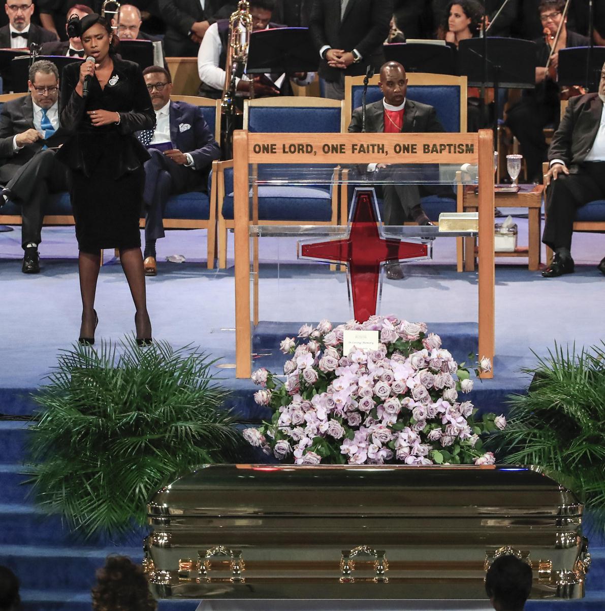 Seis horas de música y homenajes en grandioso funeral para Aretha Franklin