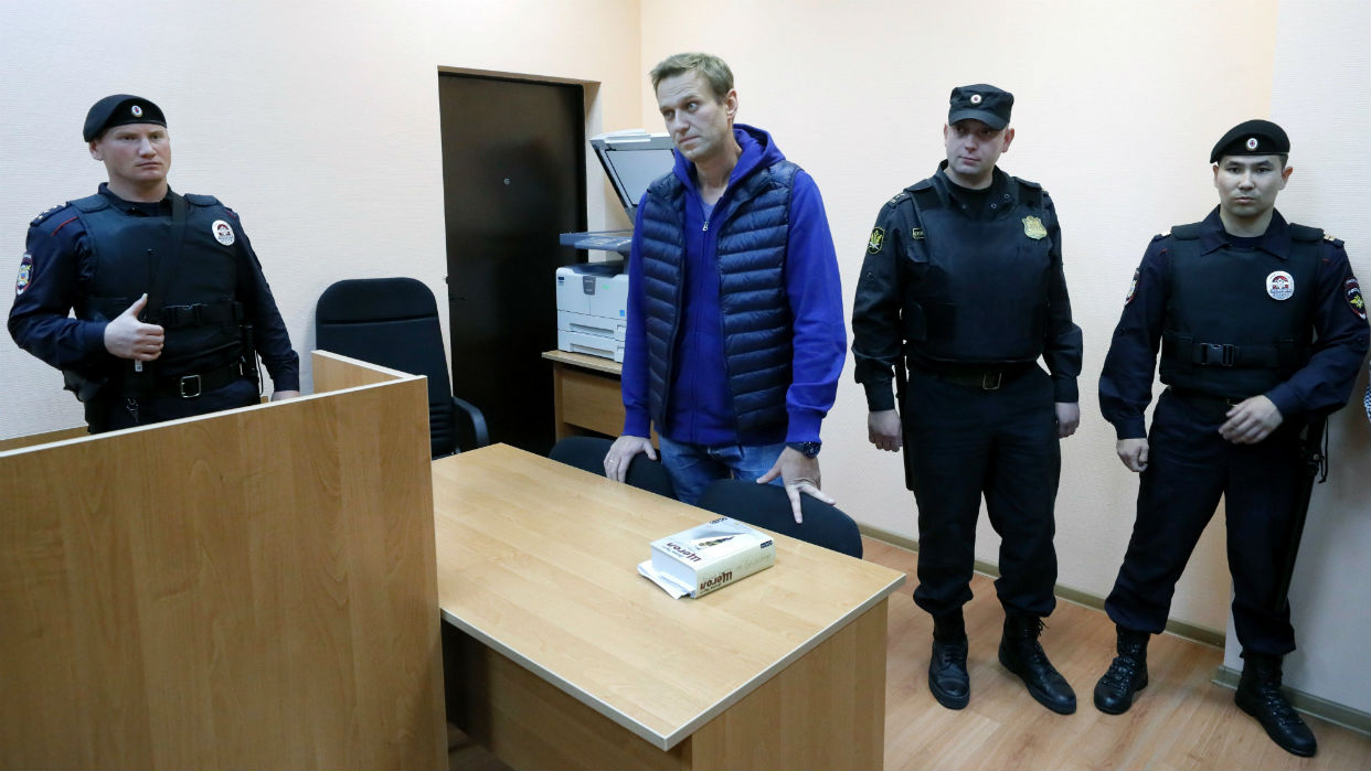 Principal Opositor Ruso Alexéi Navalni Es Detenido Nuevamente Y Condenado A Prisión 