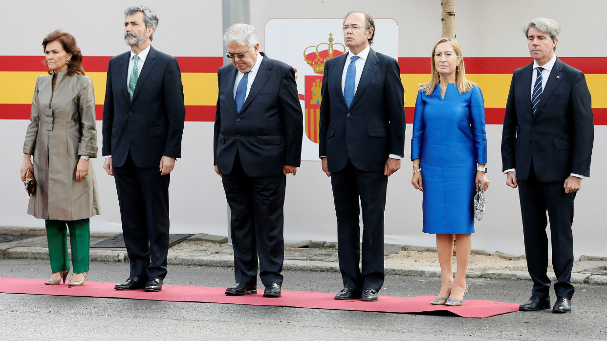 Los reyes de España presiden el desfile de la Fiesta Nacional