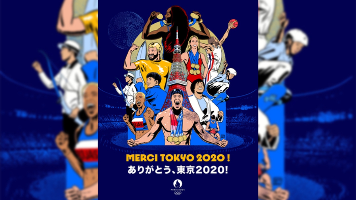 Yulimar Rojas destaca en el primer póster de los Juegos Olímpicos París 2024