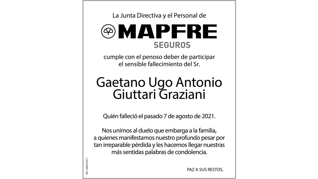 GAETANO UGO ANTONIO GIUTTARI GRAZIANI