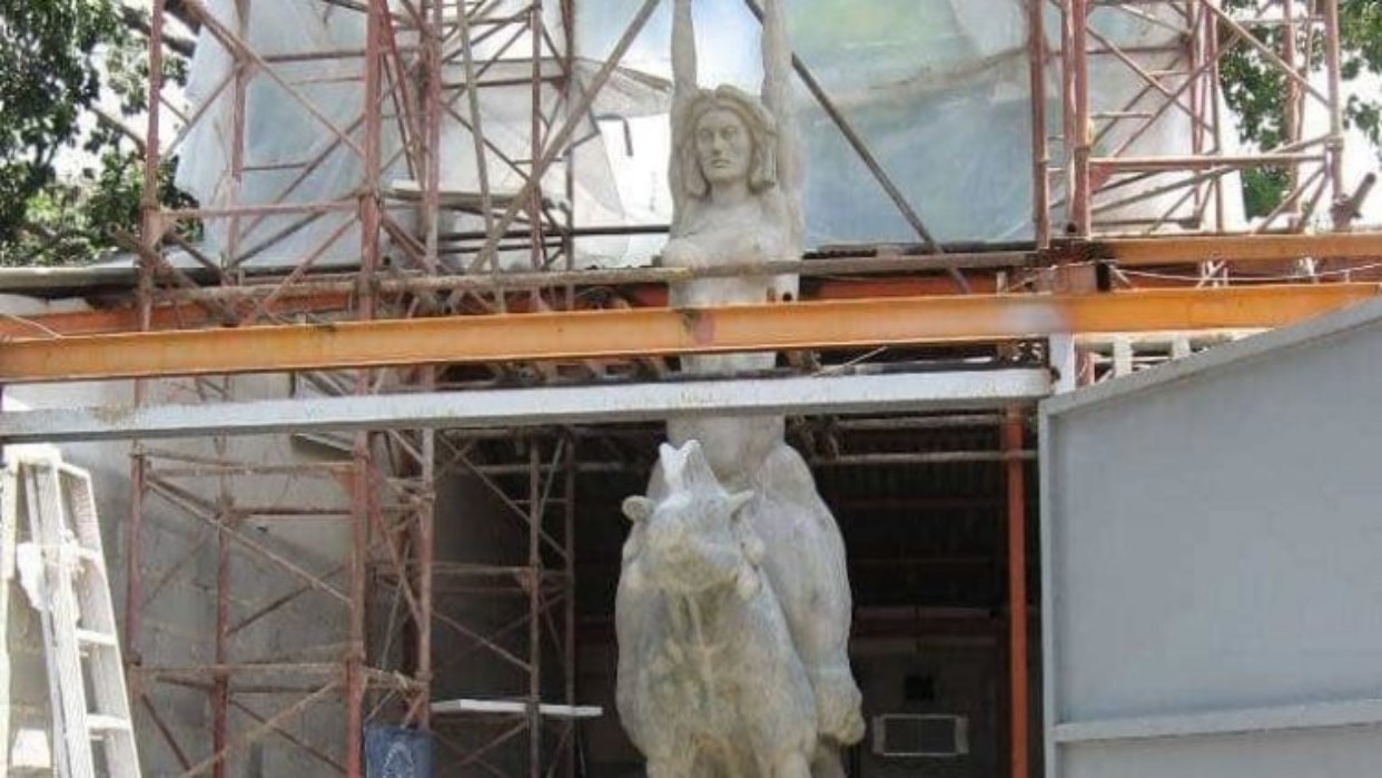Instituto de Patrimonio Cultural dicta medidas de protección a estatua original de María Lionza en la UCV