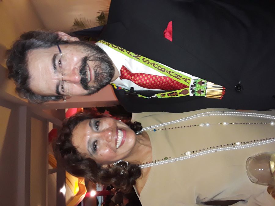 Olga Sinclair y el embajador de España, Ramón Santos, anfitriones de una elegante velada    