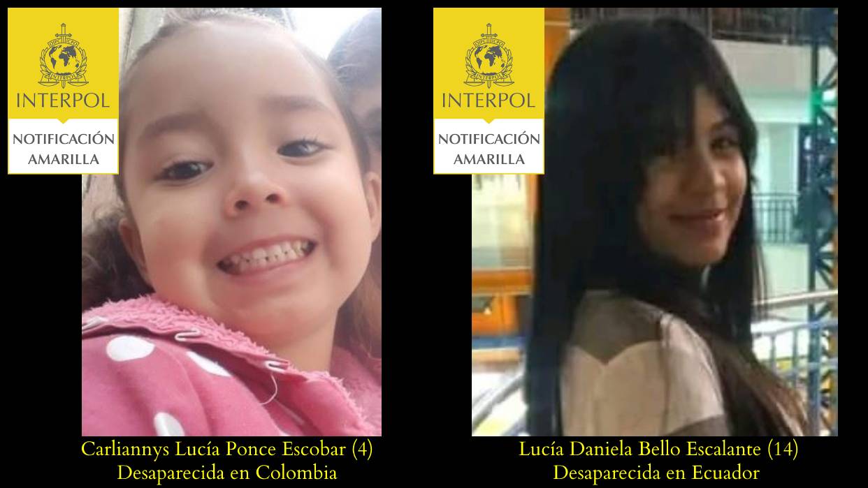Carliannys Lucía Ponce Escobar (4) y Lucía Daniela Bello Escalante (14)