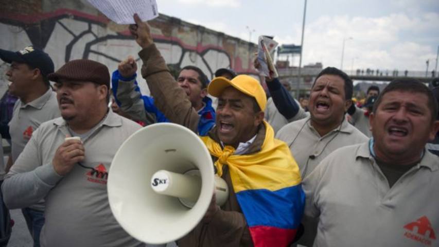 Sindicatos de Colombia toman la calle nuevamente para apoyar reformas de Petro