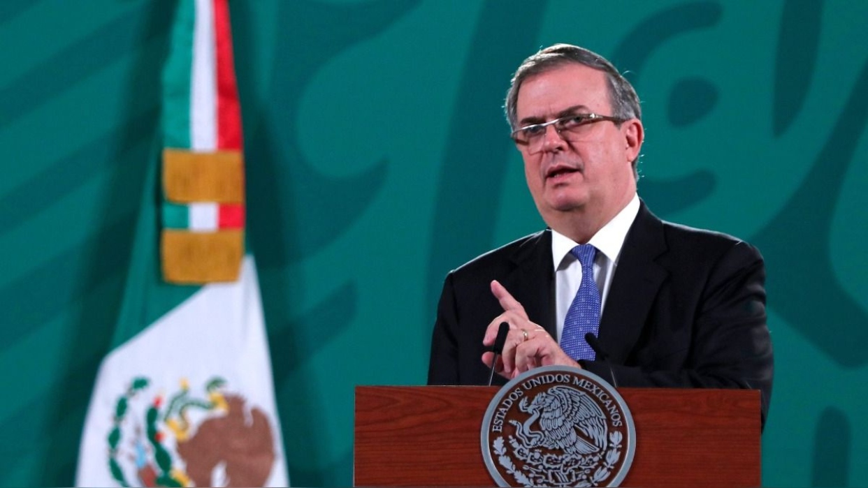 Canciller Marcelo Ebrard anuncia su dimision para buscar la presidencia de Mexico 
