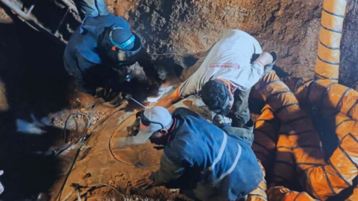 Siguen los trabajos de reparación de tubería del Sistema Tuy II