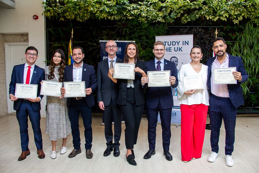 Seven young people received Chevening scholarships