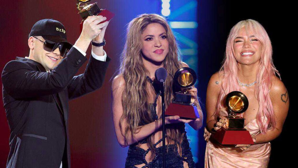 Shakira, Karol G Y Bizarrap, Máximos Ganadores Del Latin Grammy 2023