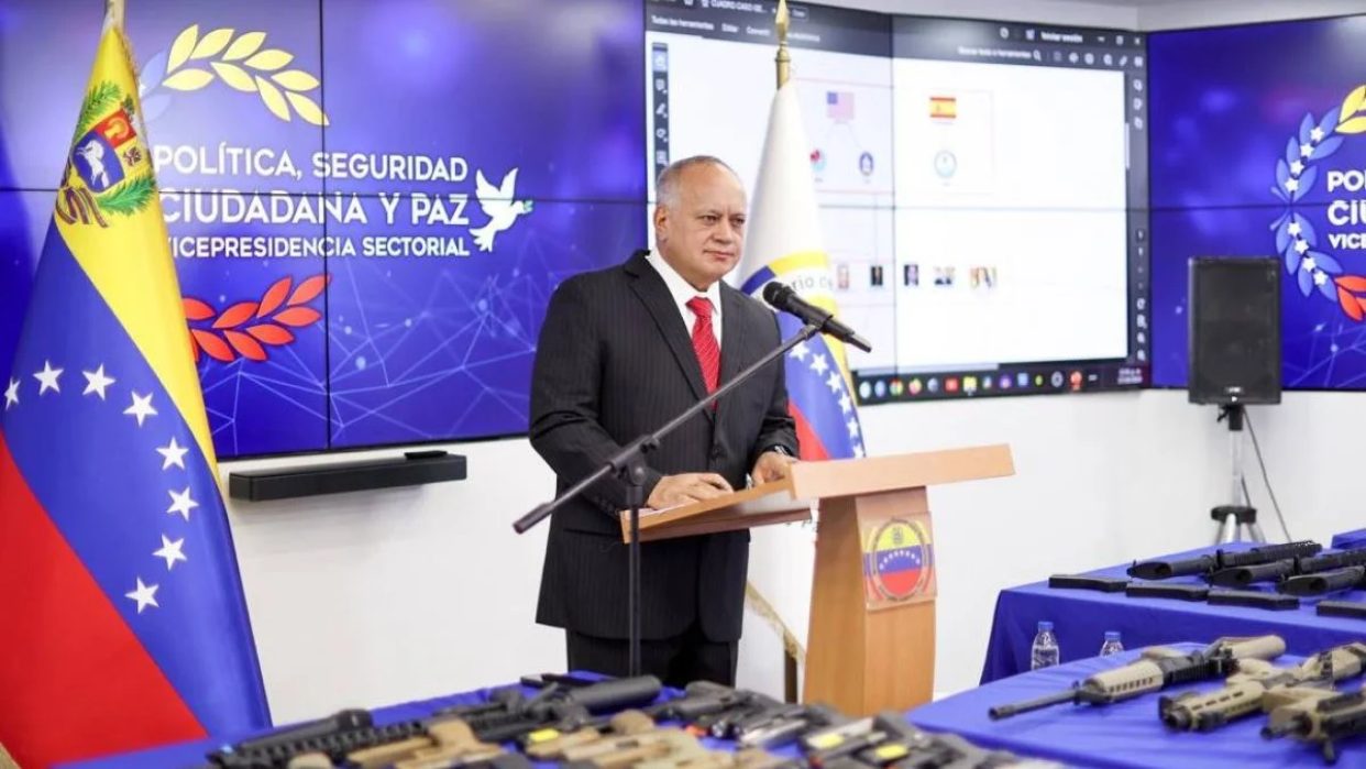 Ministro Cabello informó captura de un nuevo grupo de mercenarios e incautación de armas de guerra