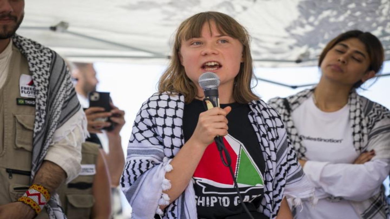 Greta Thunberg acusa a Israel de realizar 