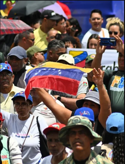 Movilización en defensa de la soberanía llenó las calles de Caracas ...