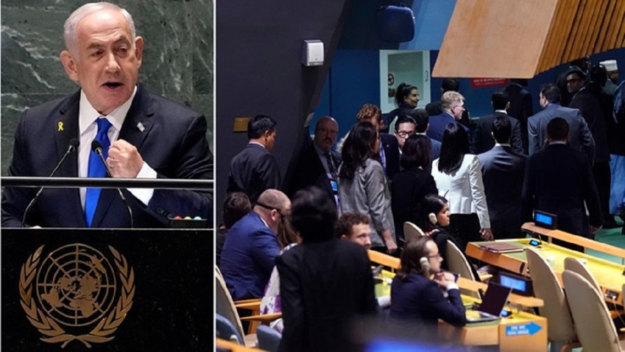 Delegados abandonan sesión de la ONU en pleno discurso de Netanyahu (+Video)