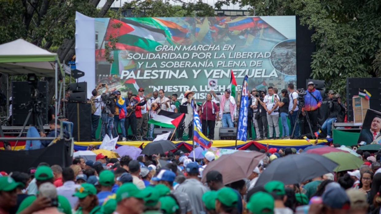 Venezolanos protestan contra el genocidio perpetrado en Palestina (+Fotos)