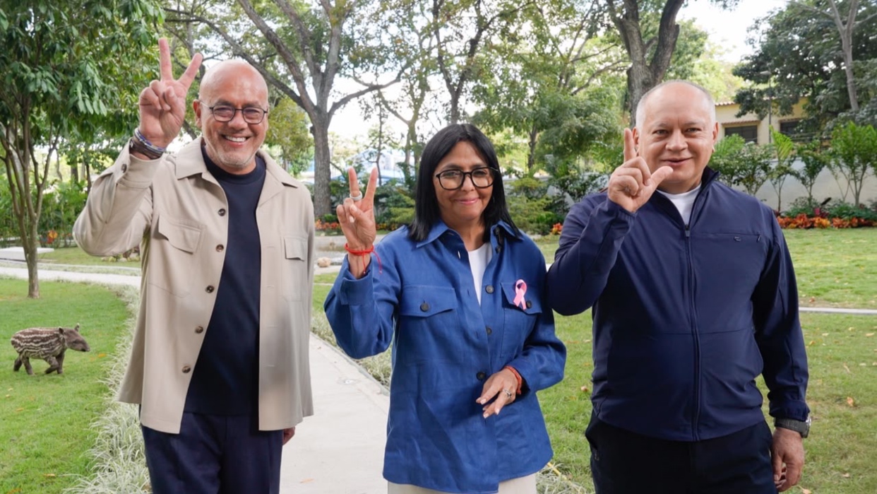 Delcy Rodríguez, Jorge y Diosdado